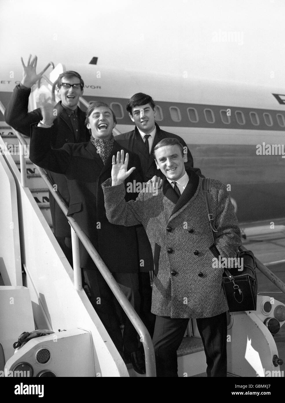 Musica - Gerry e il pacemaker - Aeroporto di Londra - 1964 Foto Stock