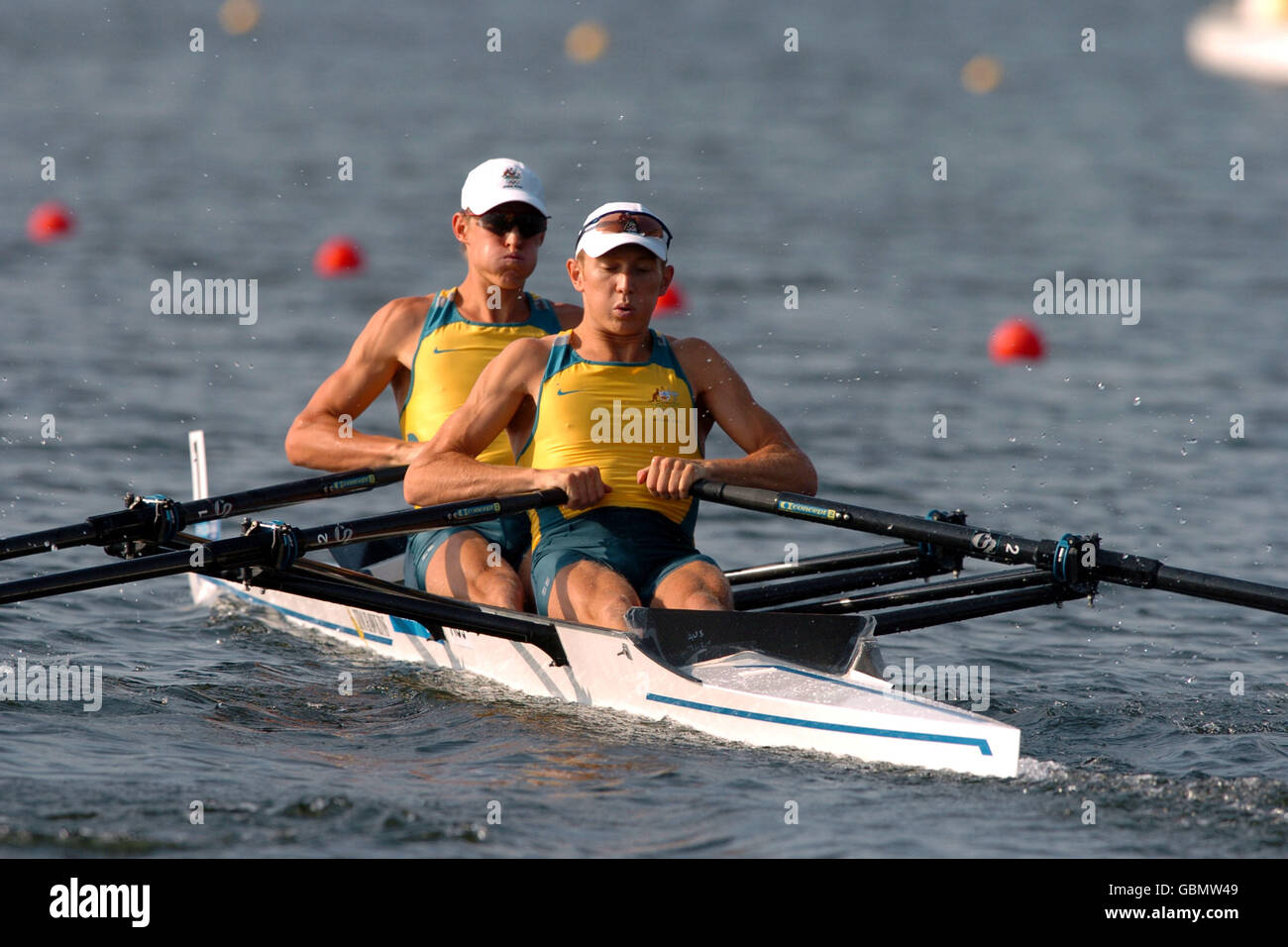 Canottaggio - Giochi Olimpici di Atene 2004 - Uomini skiff doppio Foto Stock