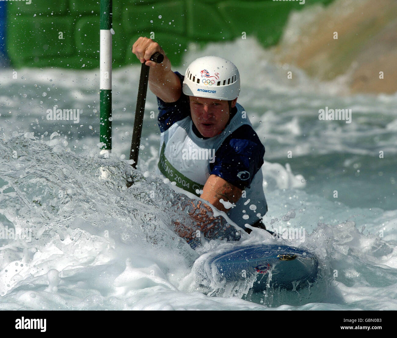 Canoa Slalom - Giochi Olimpici di Atene 2004 - Uomini C1 Foto Stock