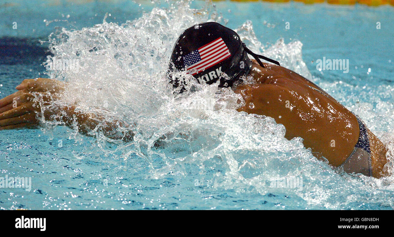 Nuoto - Giochi Olimpici di Atene 2004 - Donne 100m Breatstroke - Semi finale due Foto Stock