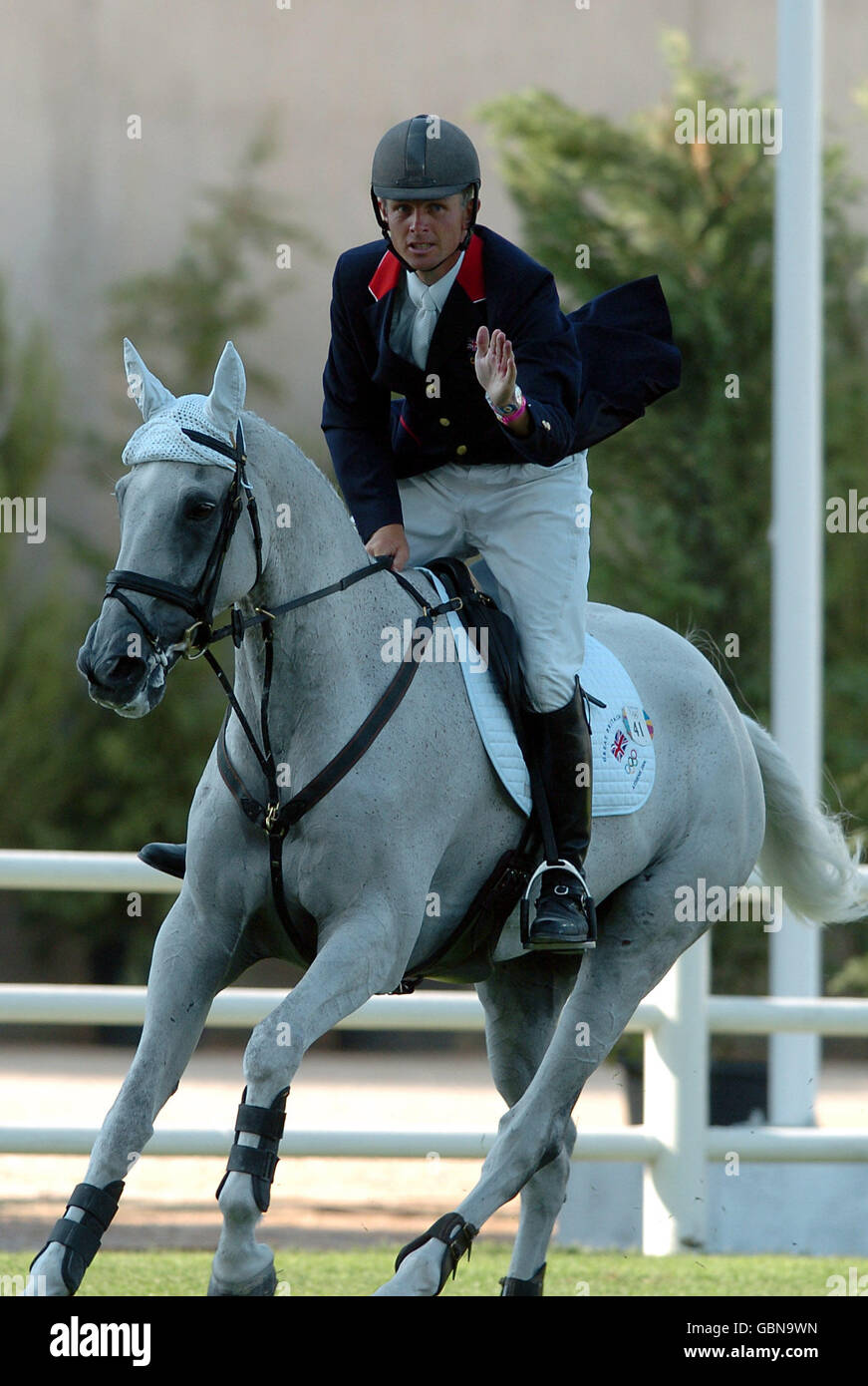 Equitazione - Giochi Olimpici di Atene 2004 - Tre giorni di Eventing Show Jumping Foto Stock