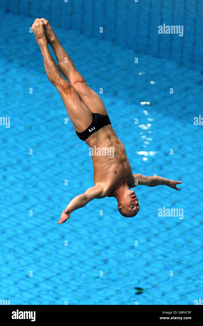 Diving - Giochi Olimpici di Atene 2004 - Mens 3m Springboard - Semifinale Foto Stock