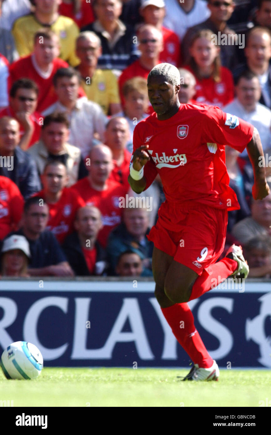 Calcio - fa Barclays Premiership - Liverpool v Manchester City. Djibil Cisse, Liverpool Foto Stock