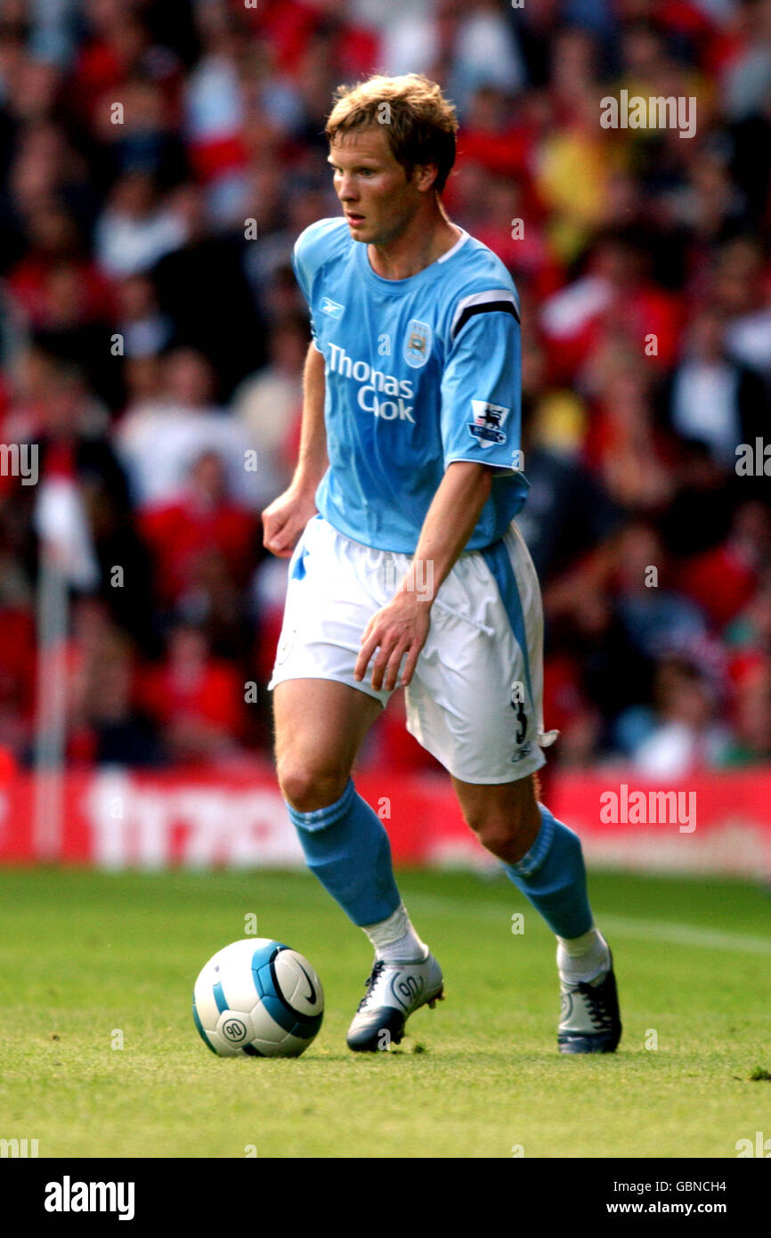 Calcio - fa Barclays Premiership - Liverpool v Manchester City. Ben Thatcher, Manchester City Foto Stock