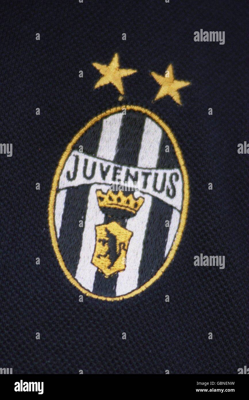 UEFA Champions League 1995/96 .... Badge Juventus club Foto Stock