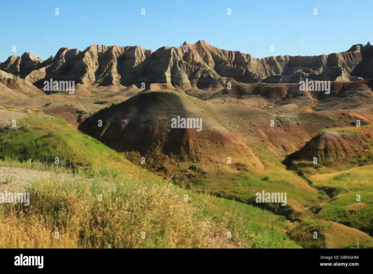 Badlands, Dakota del Sud Foto Stock