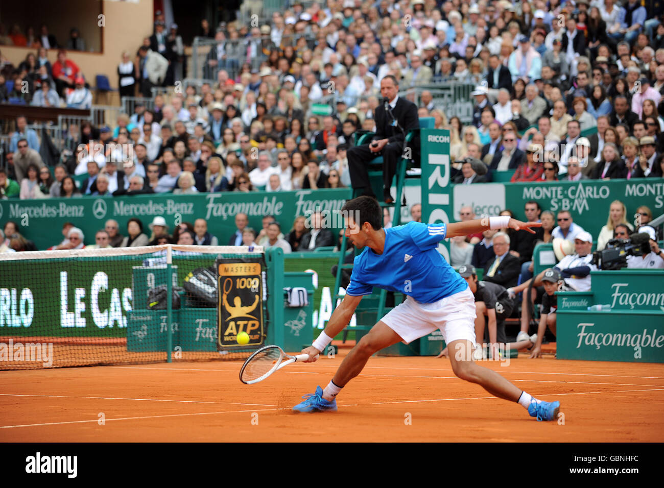 Tennis - ATP World Tour Masters - Montecarlo - finale - Rafael Nadal v Novak Djokovic Foto Stock