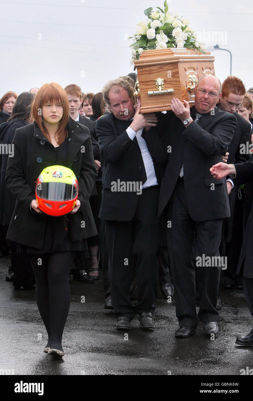 Contrassegnare i giovani funerali Foto Stock