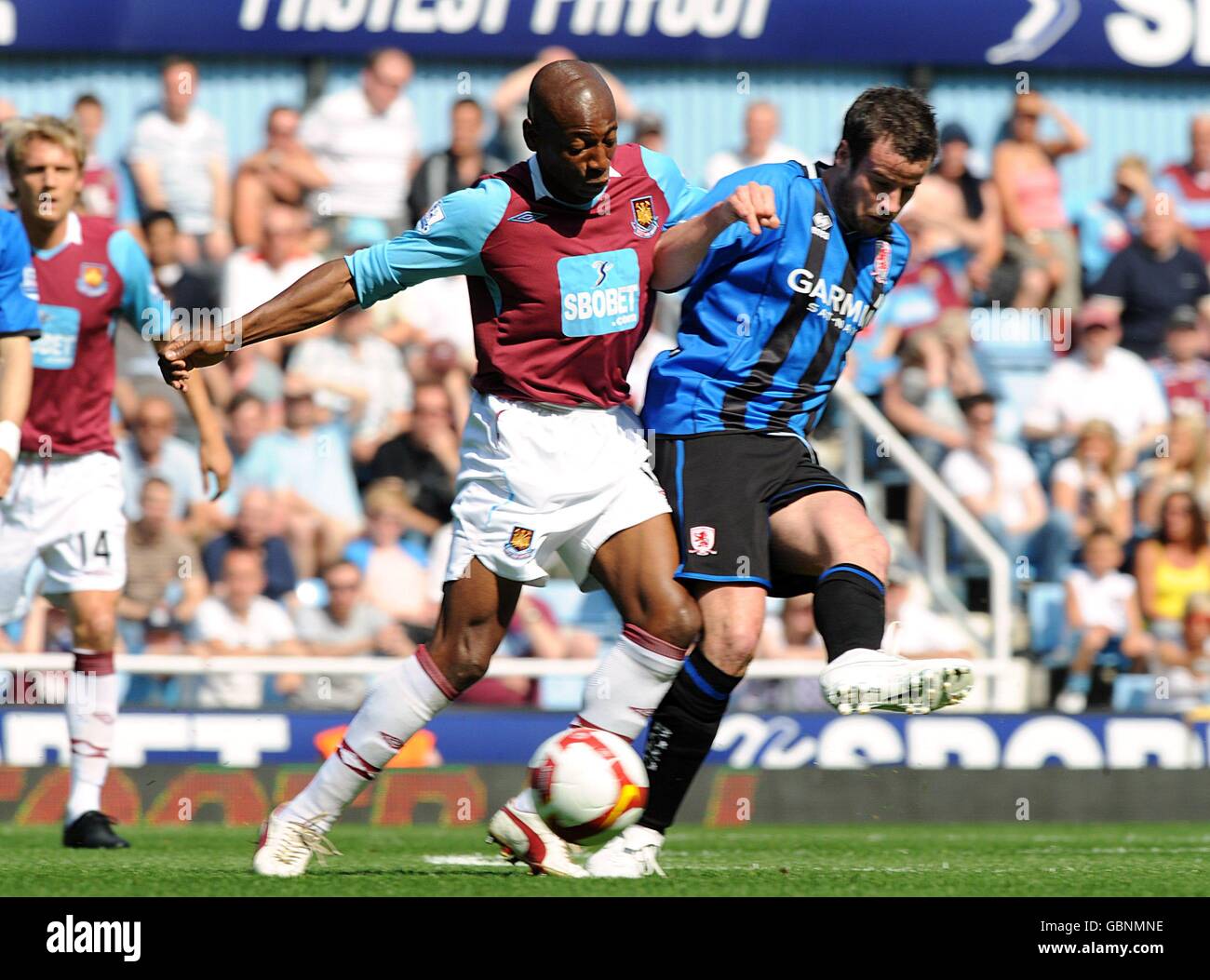 Calcio - Barclays Premier League - West Ham United v Middlesbrough - Upton Park Foto Stock