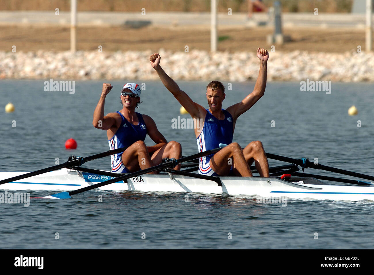 Canottaggio - Giochi Olimpici di Atene 2004 - Uomini Doppio skiff - finale Foto Stock