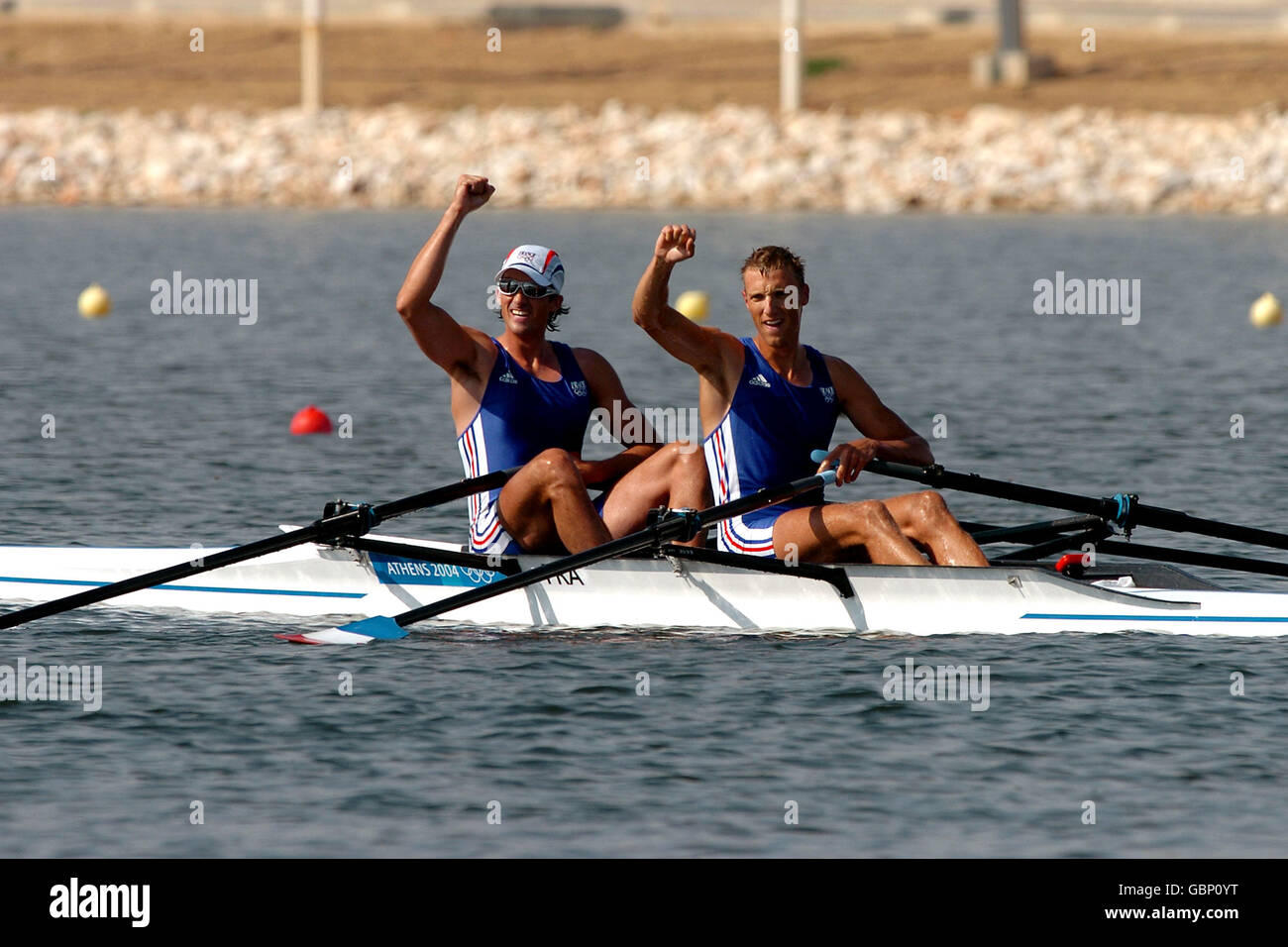 Canottaggio - Giochi Olimpici di Atene 2004 - Uomini Doppio skiff - finale Foto Stock