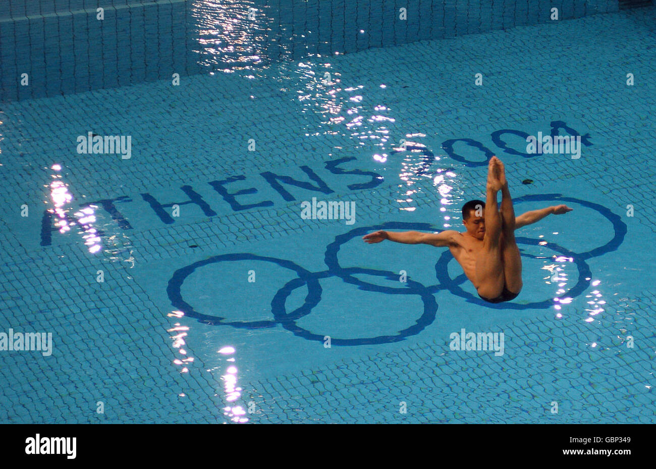 Diving - Giochi Olimpici di Atene 2004 - Mens 3m Springboard - Semifinale Foto Stock