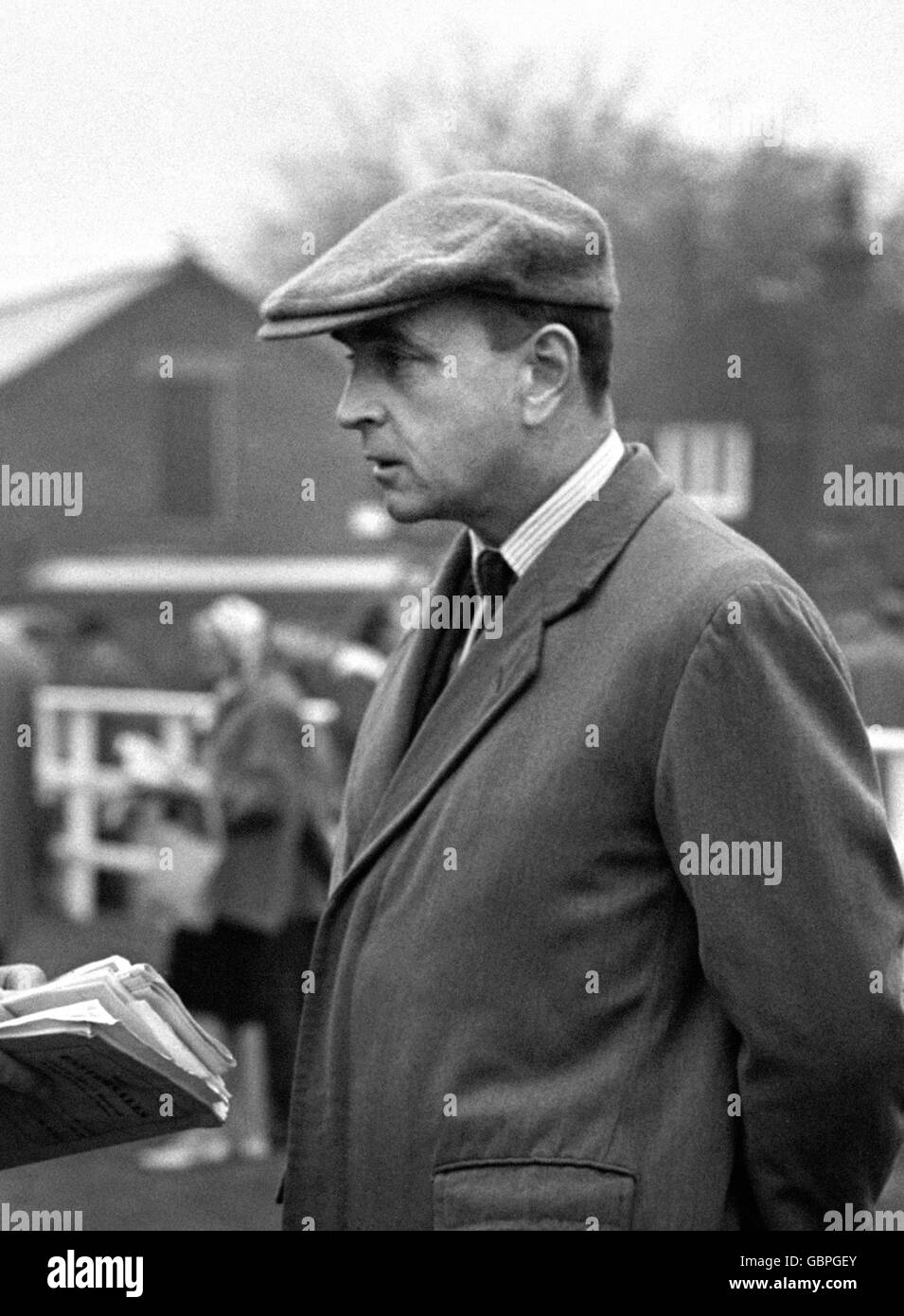 Corse ippiche - Houghton Yearling Sales - Park Paddock - Newmarket. Allevatore di cavalli e proprietario Arthur Budgett alla Houghton Yearling Sales a Newmarket. Foto Stock
