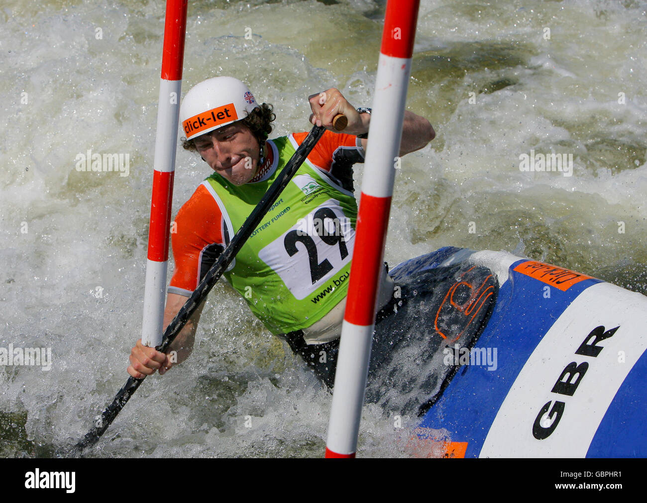 Sport acquatici - Europa di canoa slalom Championships 2009 - Holme Pierrepont Foto Stock