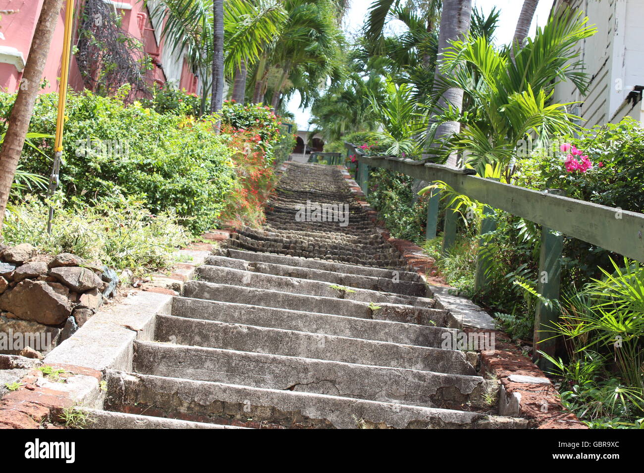 99 passaggi US Virgin Islands, San Tommaso Foto Stock