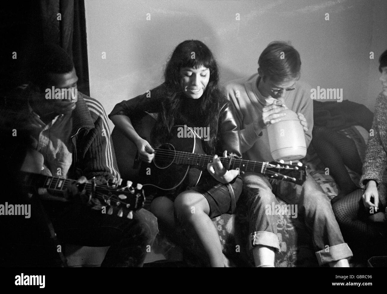 Buffy Sainte-Marie, Taj Mahal e Fritz Richmond Foto Stock