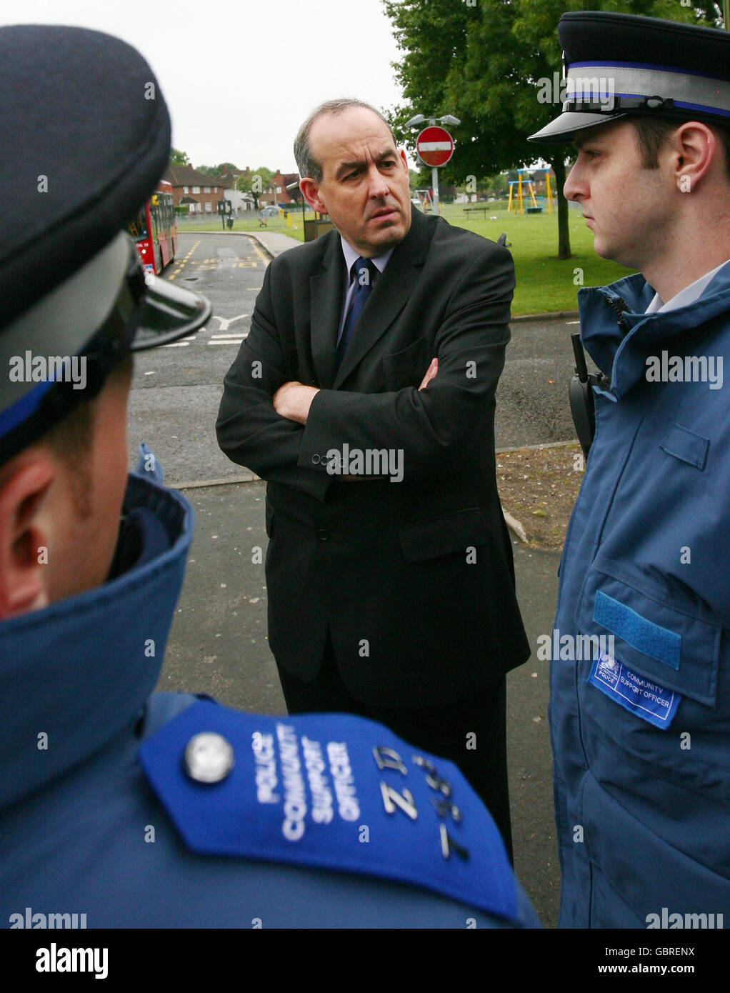 David Hanson tours Croydon Foto Stock