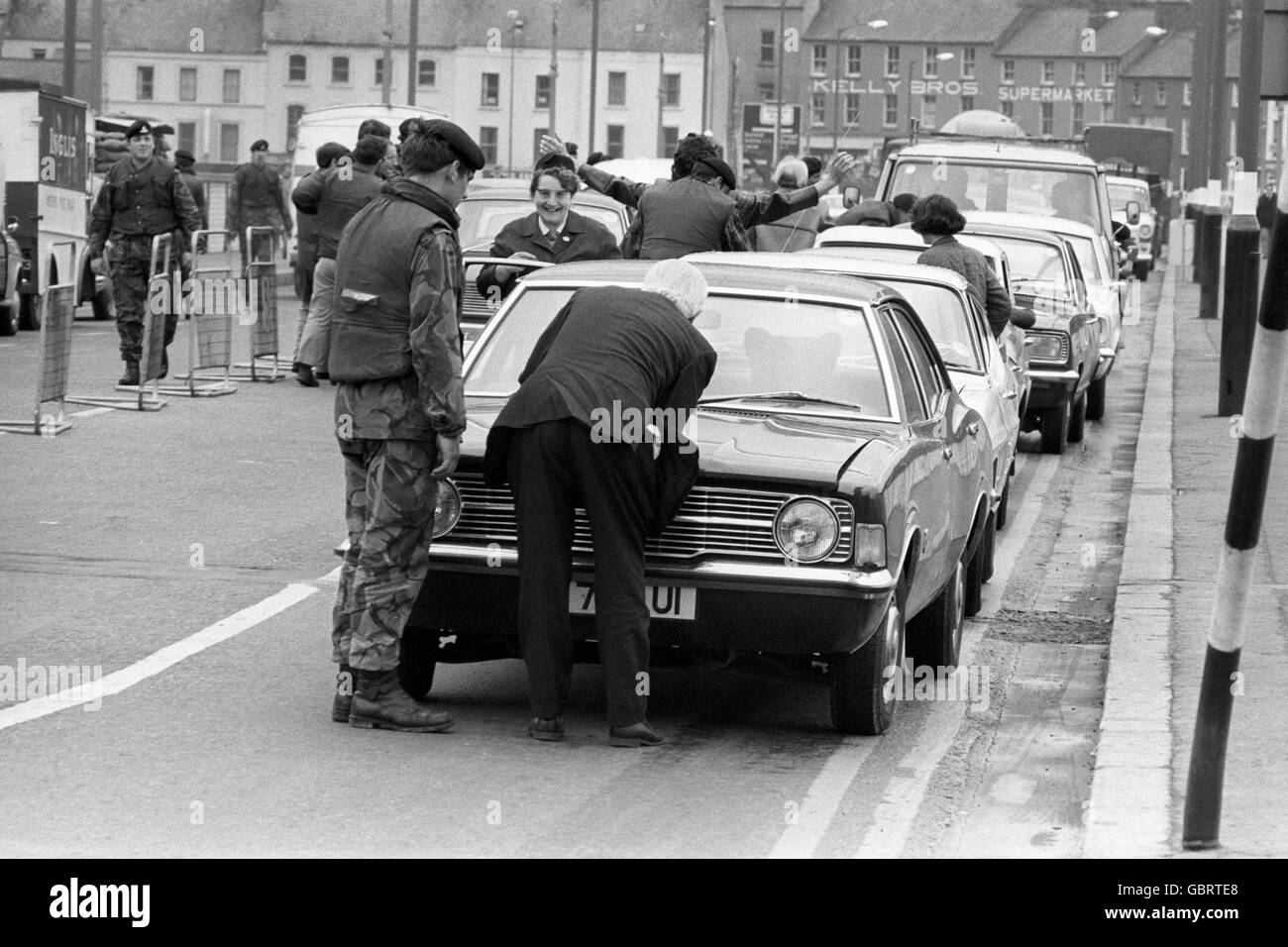 Irlanda del Nord - i guai - Londonderry - 1972 Foto Stock