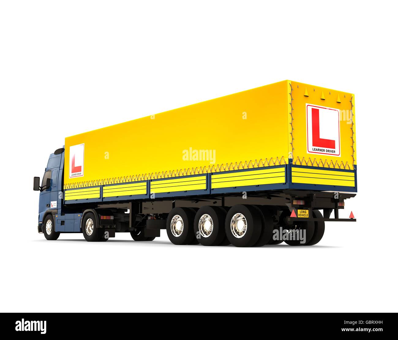 3D render image in rappresentanza di rimorchio scuola di pilotaggio del concetto. Foto Stock
