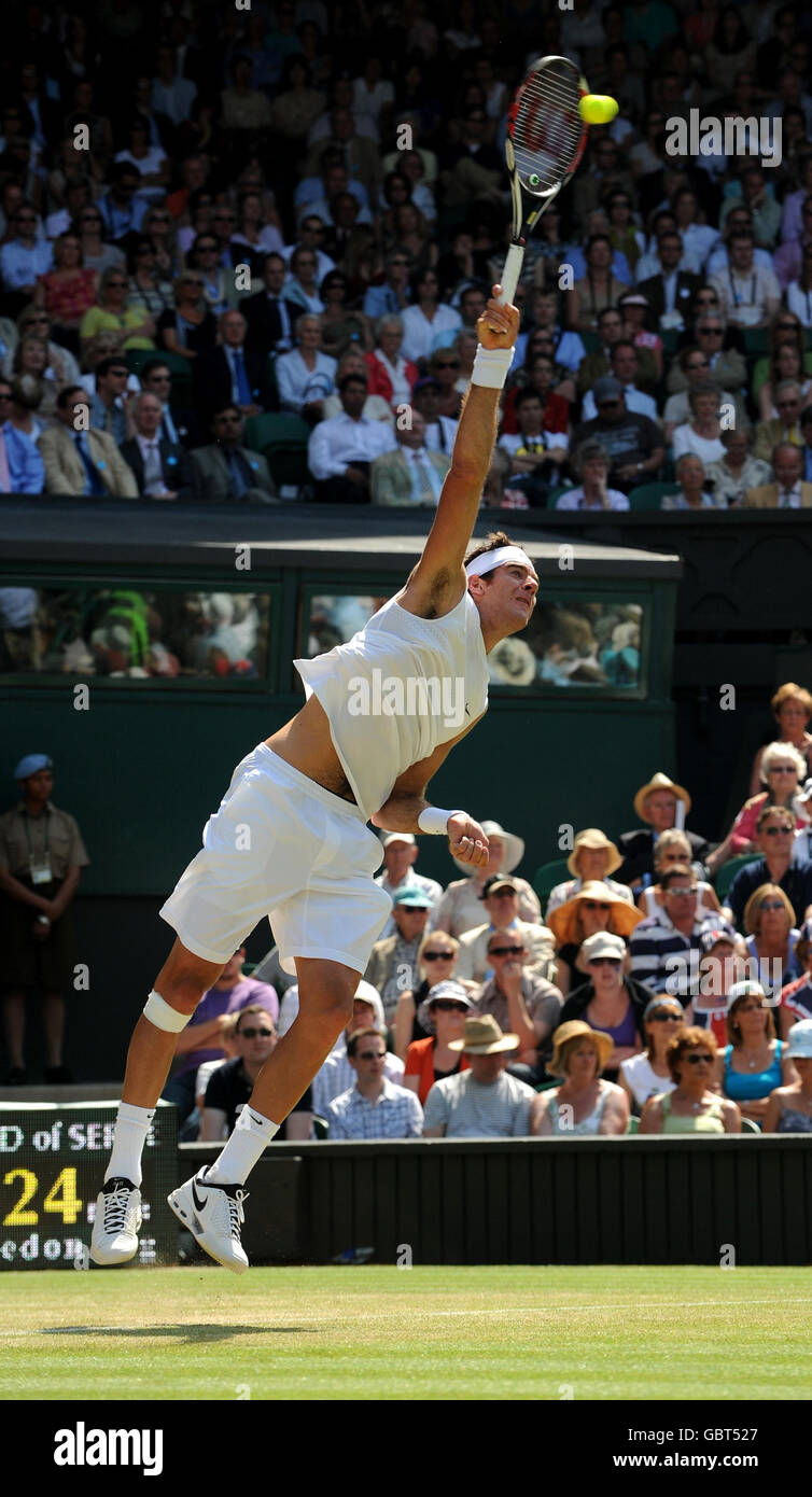 Tennis - 2009 campionati di Wimbledon - Giorno 4 - All England Lawn Tennis e Croquet Club Foto Stock