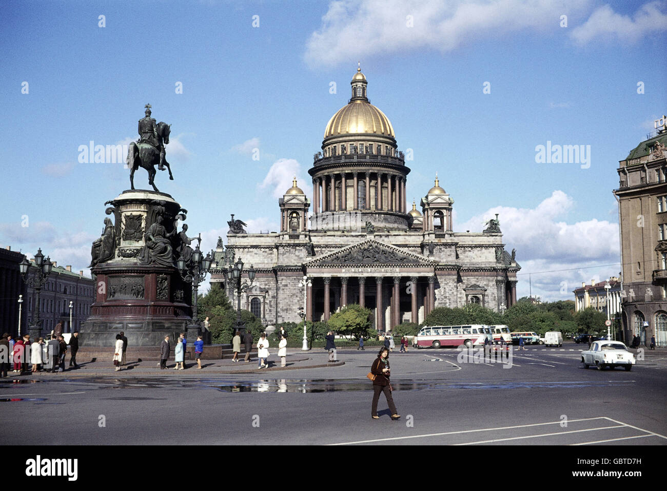 Geografia / viaggio, Russia, San Pietroburgo (Leningrado), chiese, cattedrale di Sant'Isacco, vista esterna, 1972, diritti aggiuntivi-clearences-non disponibile Foto Stock