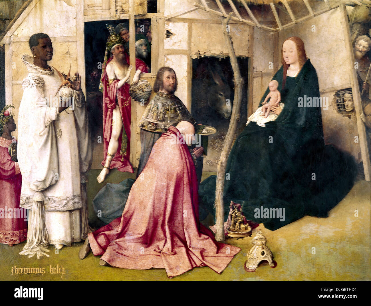La Natività di Hieronymus Bosch Foto Stock