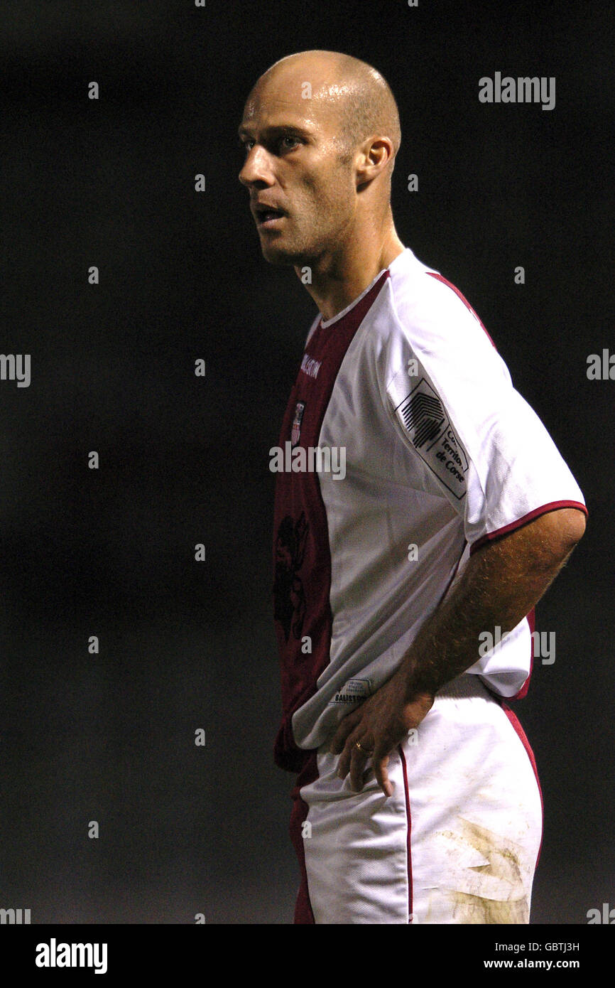 Calcio - Ligue francese 1 - Istres / AC Ajaccio. Xavier Collin, AC Ajaccio Foto Stock