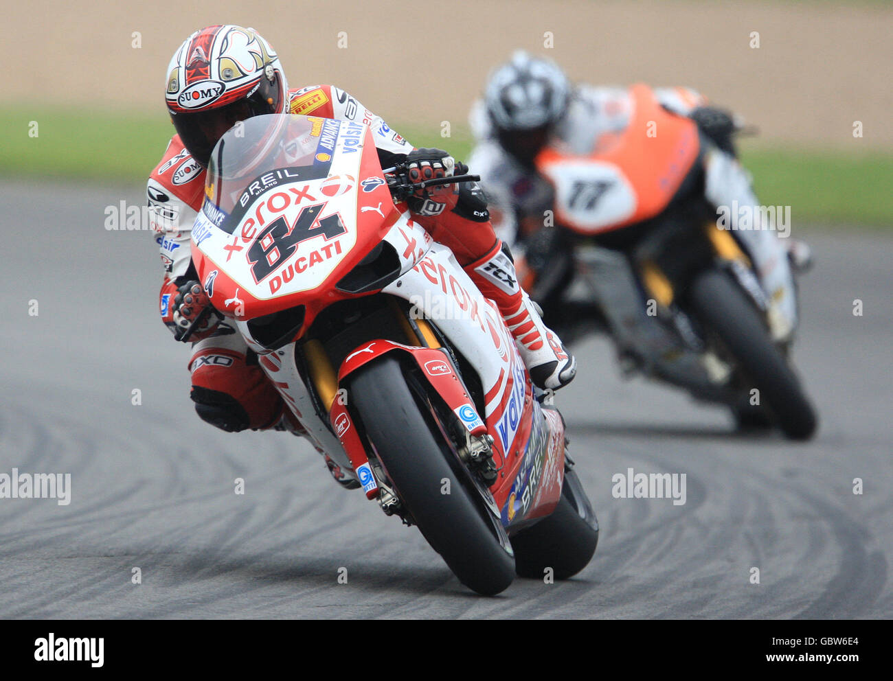 Il motociclismo - SBK Campionato Mondiale Superbike 2009 - Qualifiche - Donington Park Foto Stock