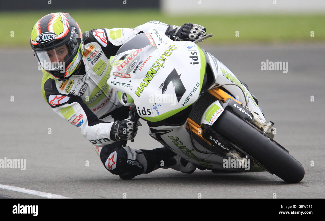 Motociclismo - SBK World Superbike Championship 2009 - Qualifiche - Donington Park. Spagna Carlos Checa, HANNspree Ten Kate Honda Team Foto Stock