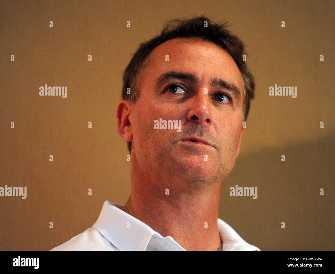 Graham Thorpe durante il Ladbrokes Ashes lancio al Lord's Cricket Ground, Londra. Foto Stock