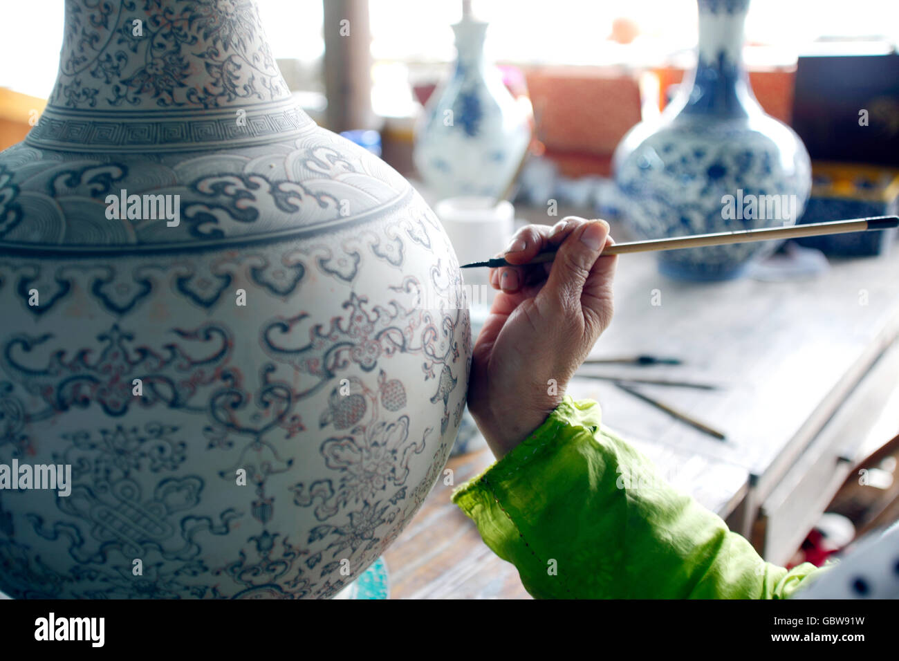 Jiangxi Jingdezhen porcellana Foto Stock