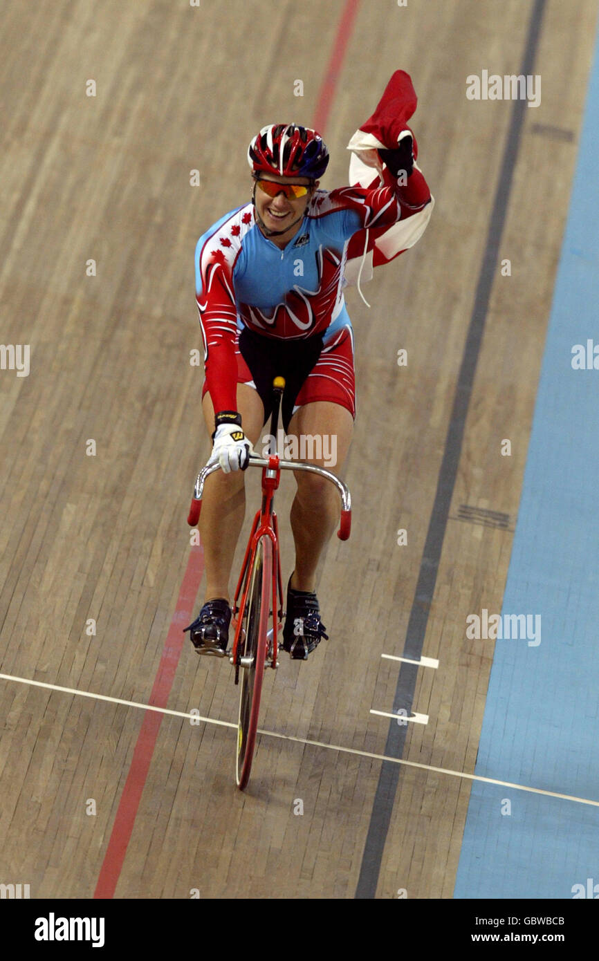 Escursioni in bicicletta - Giochi Olimpici di Atene 2004 - Le donne della Sprint - finale Foto Stock