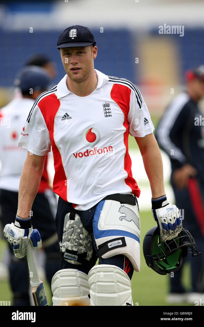 Cricket - le ceneri 2009 - npower prima prova - Inghilterra v Australia - Inghilterra reti - Sophia Gardens Foto Stock