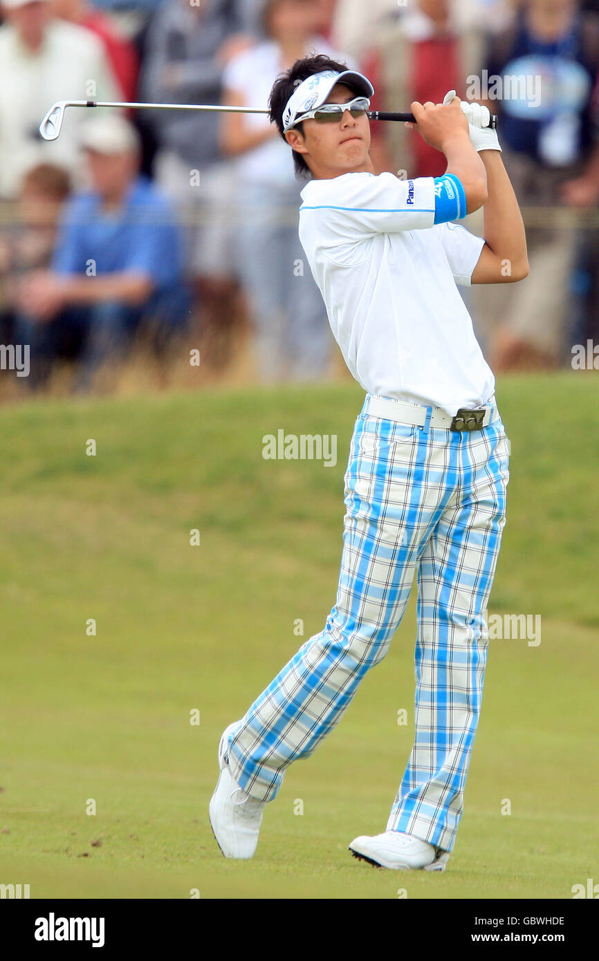 Golf - il Campionato Open 2009 - Round One - Turnberry Golf Club. Ryo Ishikawa, Giappone Foto Stock