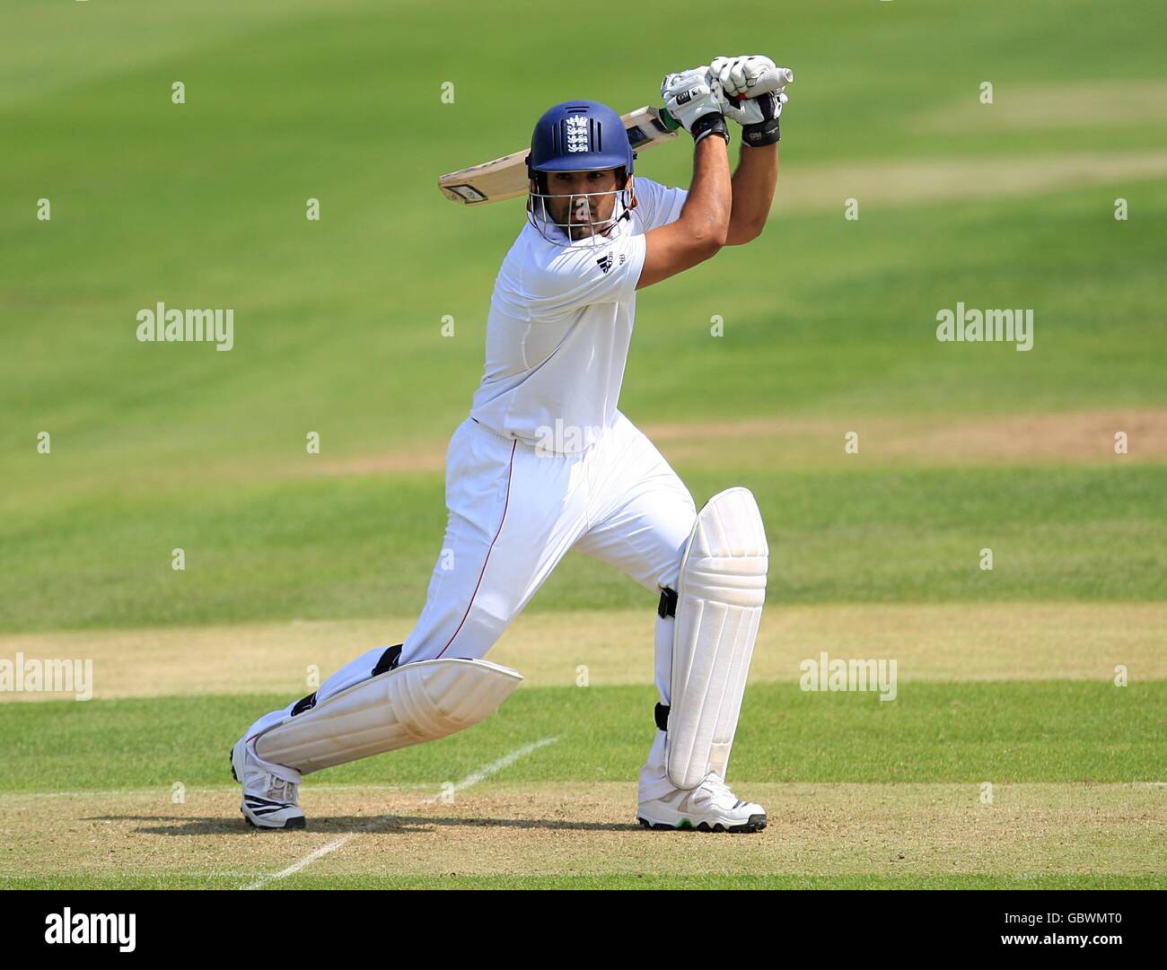 Cricket - friendly - Day One - Warwickshire / Inghilterra - Edgbaston. Ravi Bopara dell'Inghilterra si è battuta contro il Warwickshire Foto Stock