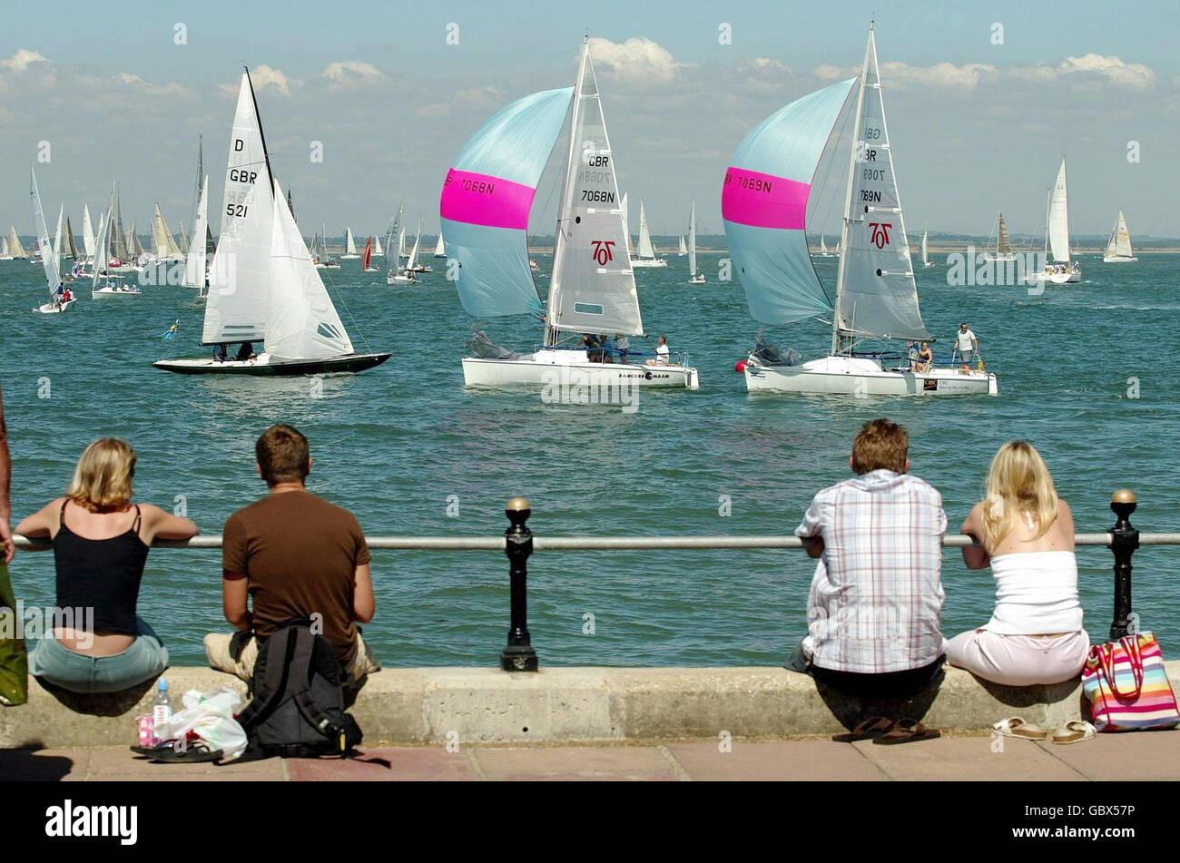 Vela - Skandia Cowes Week 2004 Foto Stock