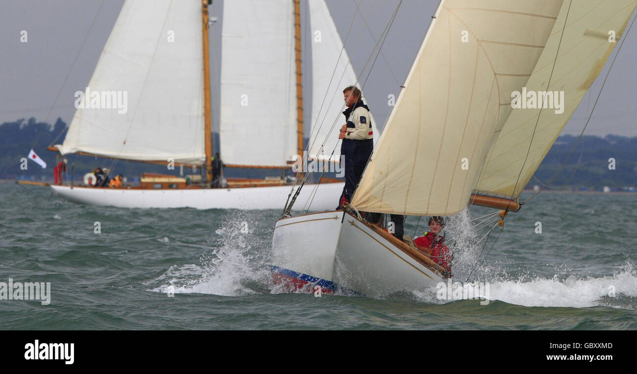 British Classic Yacht Club regatta Foto Stock