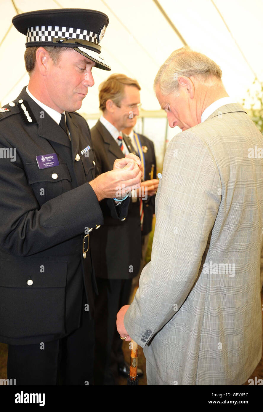 Royals a Sandringham FlowerShow Foto Stock