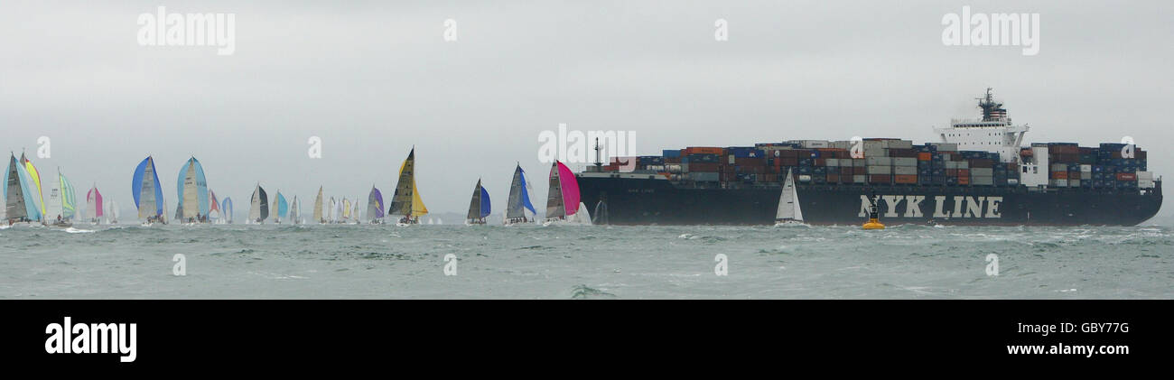 Vela - Cowes Week - Giorno 1 - Isola di Wight Foto Stock