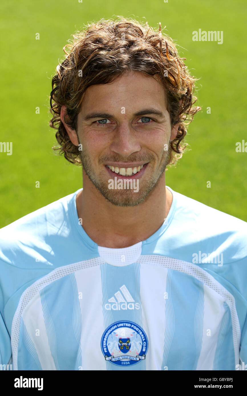 Calcio - Coca-Cola Football League Championship - Peterborough United Photocall 2009/10 - London Road. Sergio Torres, Peterborough United Foto Stock