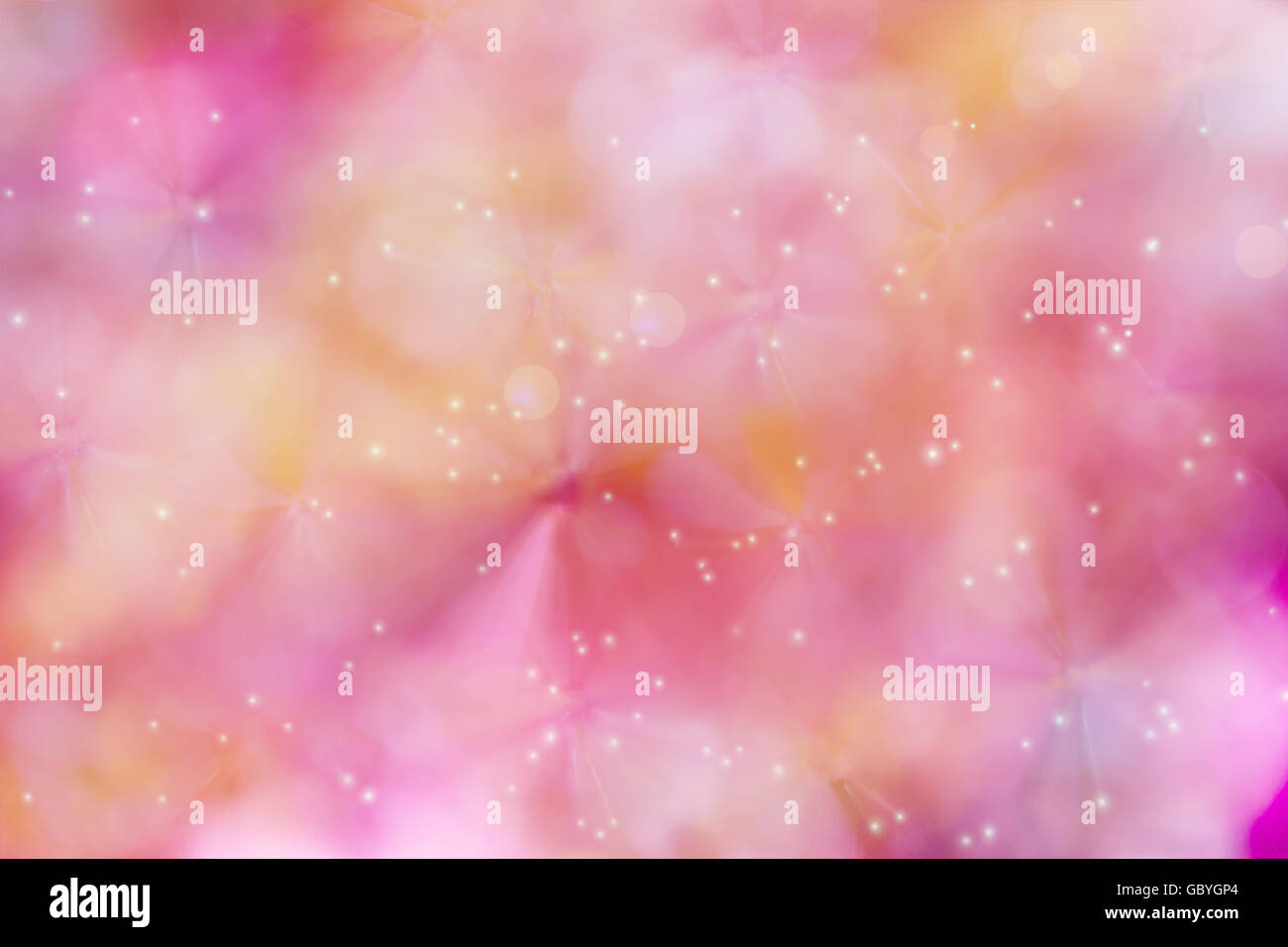 Pastello sognante coloratissimi fiori astratti e dolce amore romantico o blossom sfondo rosa Foto Stock