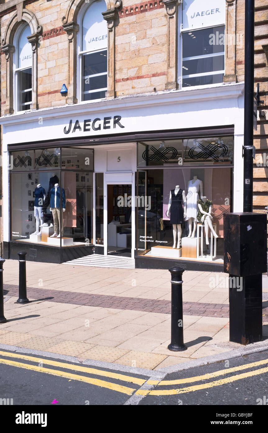 Dh HARROGATE North Yorkshire Jaeger store shop finestra display moda negozi Foto Stock