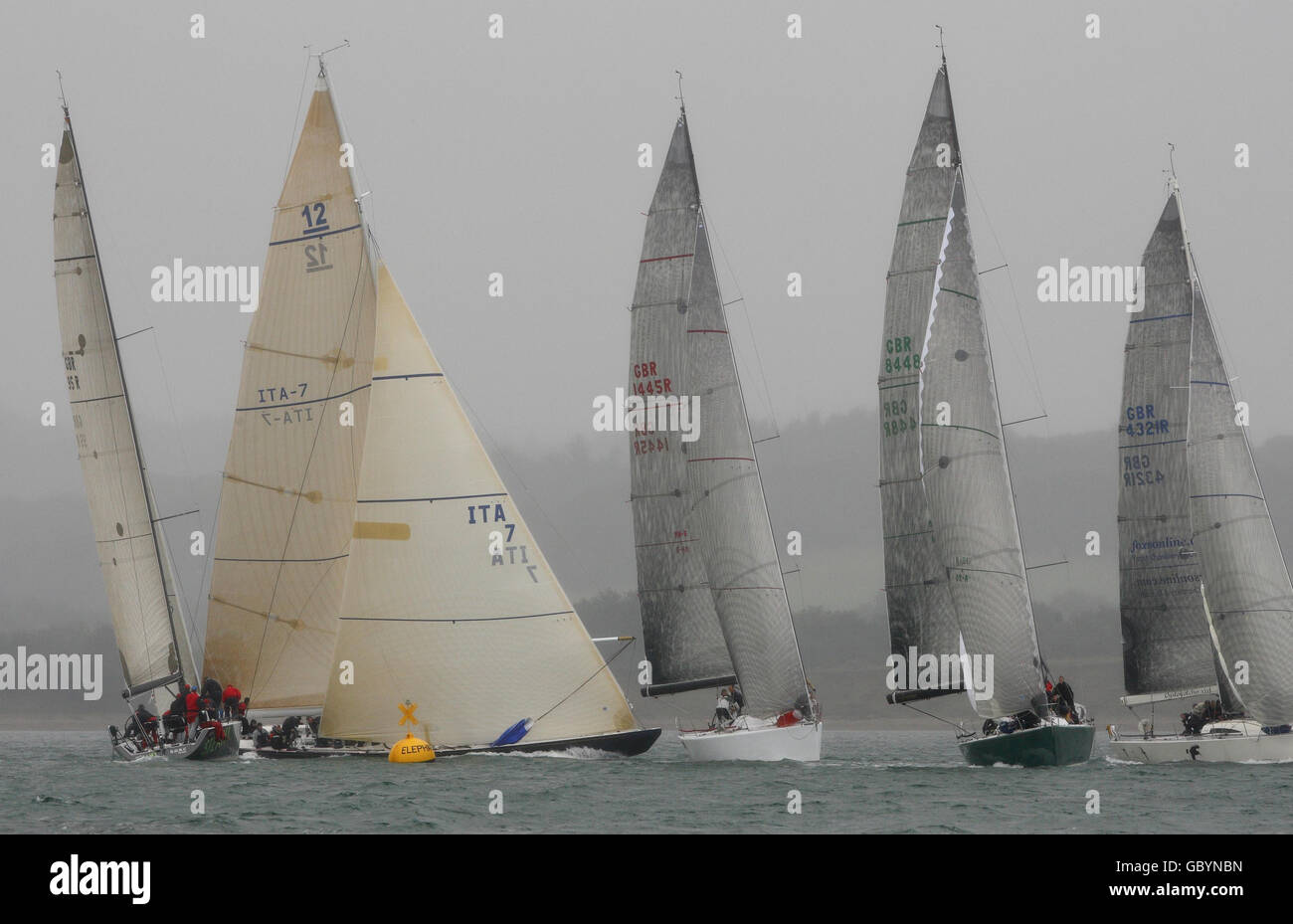 Vela - Cowes Week - Giorno 1 - Isola di Wight Foto Stock