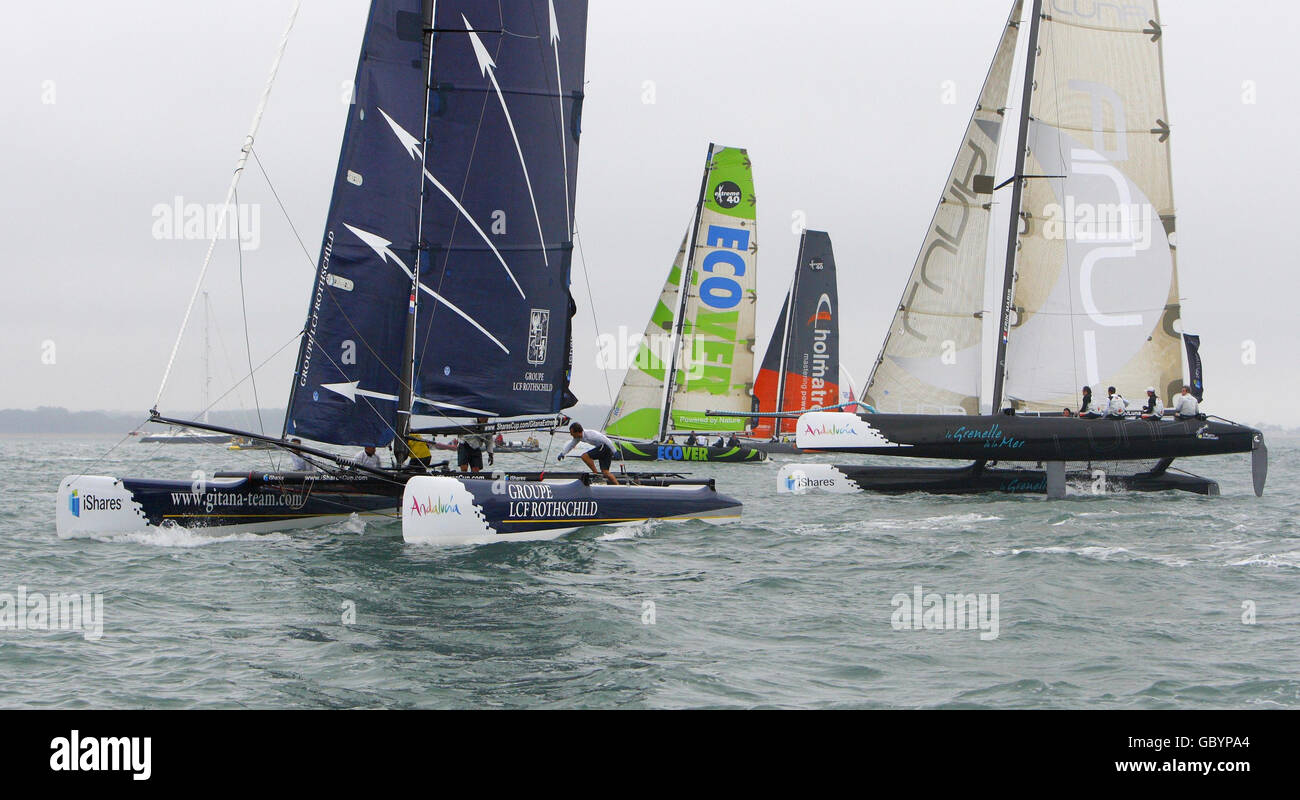 Vela - Cowes Week - Giorno 1 - Isola di Wight Foto Stock
