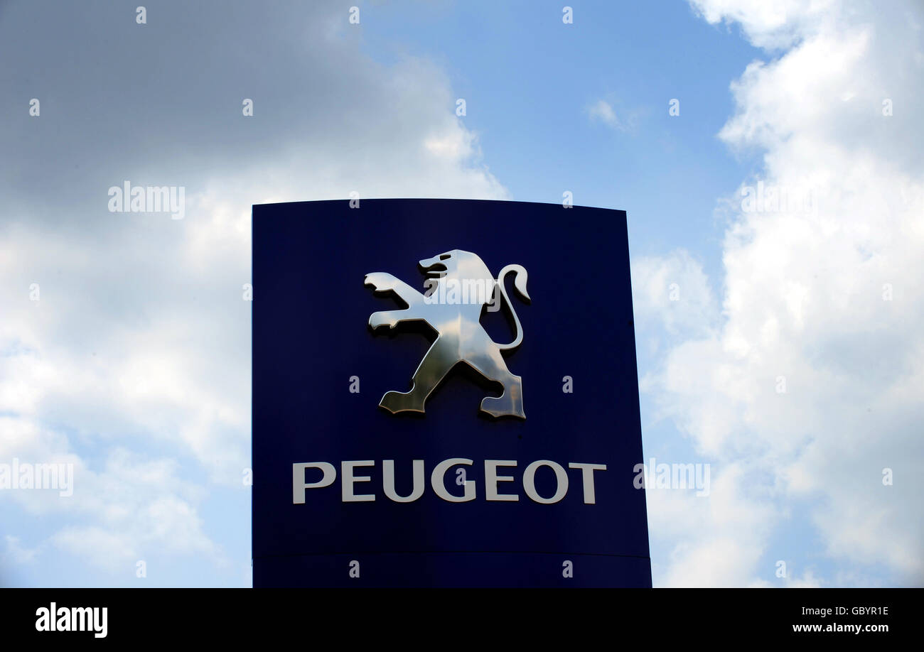 Piazzale auto stock Foto Stock