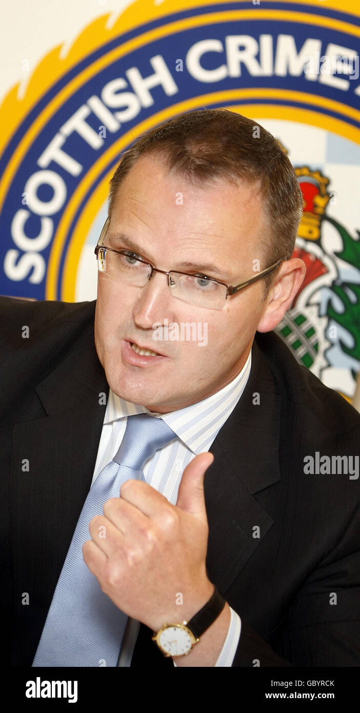 Criminalità scozzese e la Drug Enforcement Agency relazione annuale Foto Stock