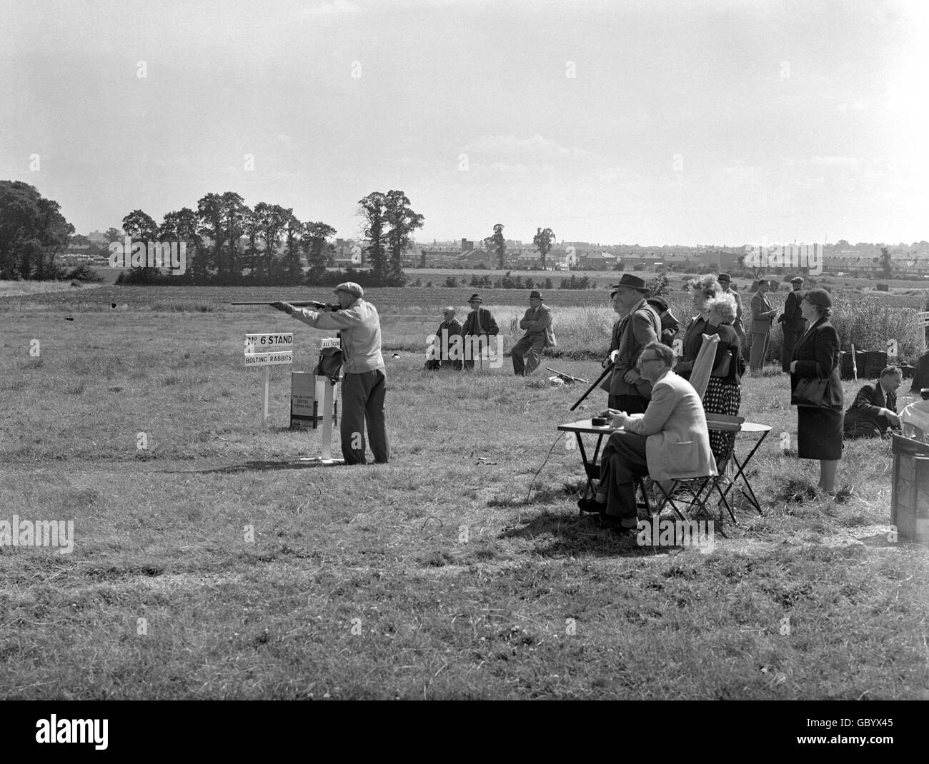 Aprire Sporting e Skeet Campionati di Gran Bretagna - West London motivi di ripresa - Northolt Foto Stock