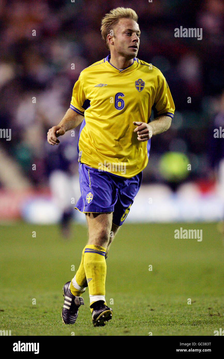 Calcio - International friendly - Scozia / Svezia. Anders Anderson, Svezia Foto Stock