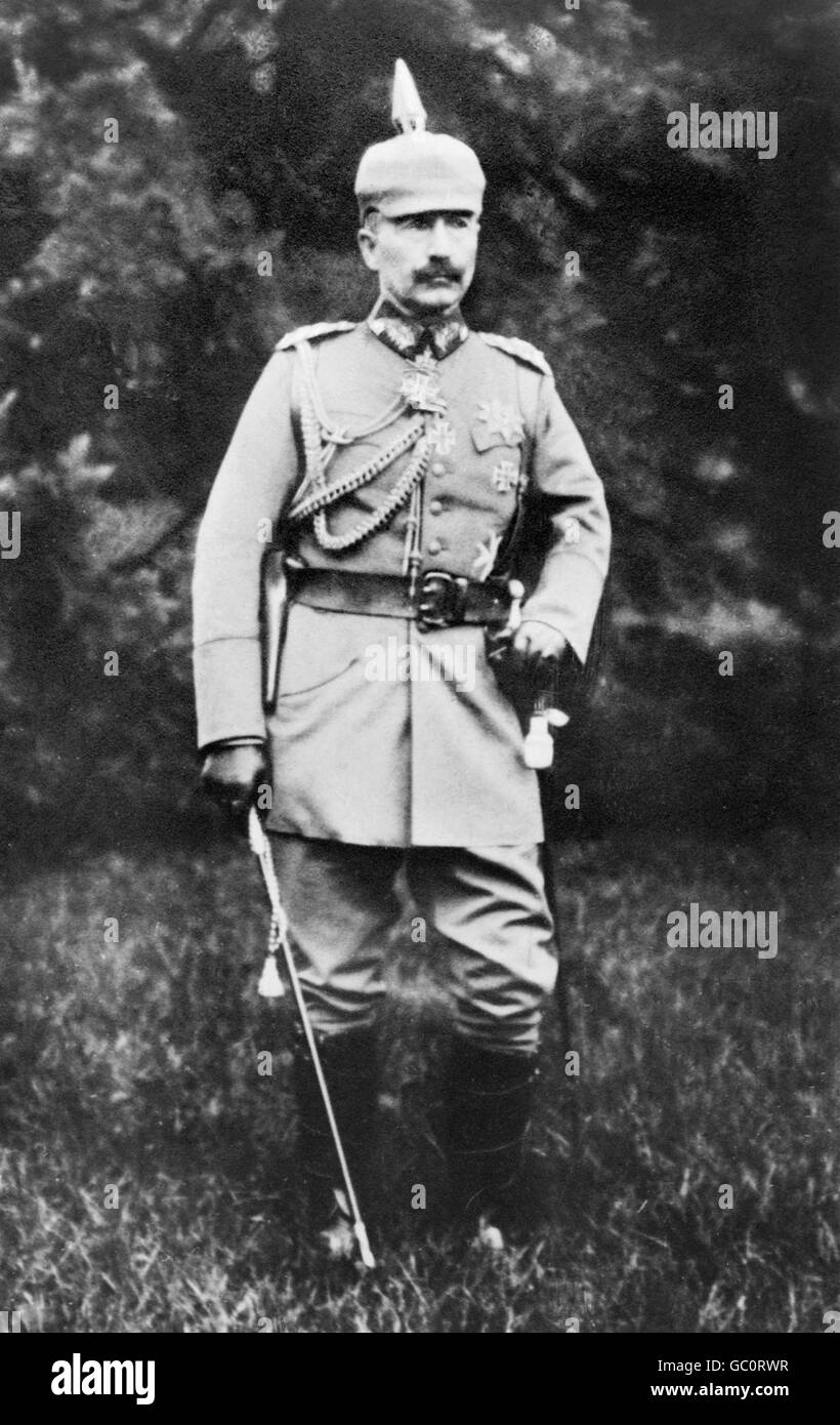 Il Kaiser Guglielmo II (1859-1941), l'imperatore di Germania e re di Prussia, indossando il campo uniforme. Foto da Bain News Service, c.1910-1915. Foto Stock