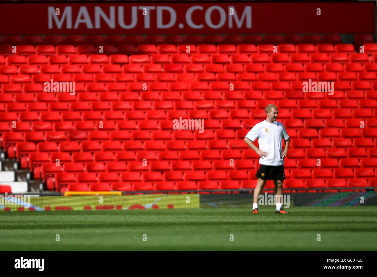 Calcio - Manchester United sessione di formazione - Old Trafford Foto Stock